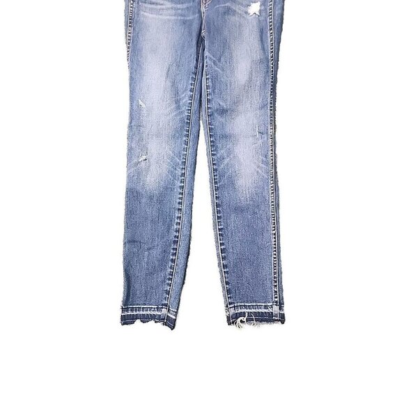 Madewell Skinny Jeans Distressed 10” High Rise Medium Rinse Women's 25 - Picture 4 of 14
